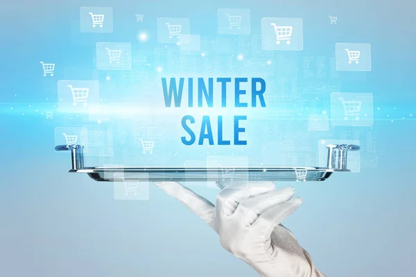 Winter Sale 온라인 컨셉트 — 스톡 사진