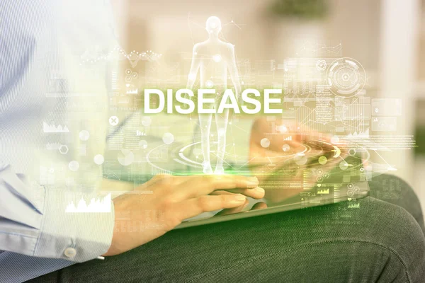 Electronic Medical Record Disease Inscription Medical Technology Concept — Stock Photo, Image