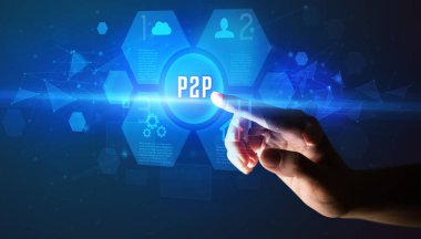 El dokunuşu P2P yazması, yeni teknoloji kavramı