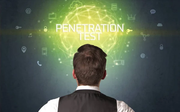 온라인 Penetration Test Inteint Online Security Concepts — 스톡 사진