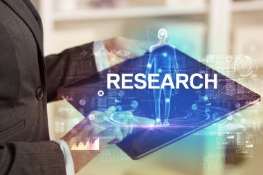 REARCH yazıtlı elektronik tıbbi kayıt, tıbbi teknoloji konsepti