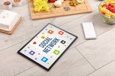 SOCIAL NETworK yazıtlı sağlıklı tablet Pc bileşimi, Sosyal ağ kavramı