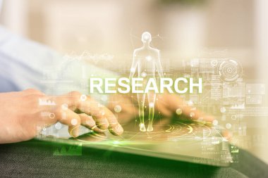 REARCH yazıtlı elektronik tıbbi kayıt, tıbbi teknoloji konsepti