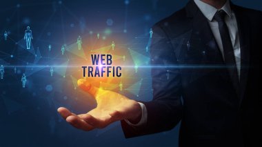 WeB TRAFFIC yazıtları, sosyal ağ konsepti