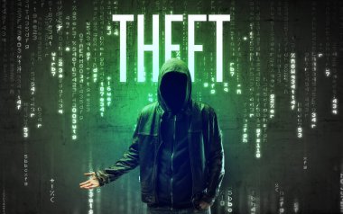 THFT yazıtlı meçhul hacker, hack konsepti