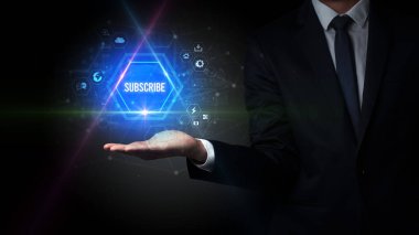 El ele tutuşmak abonelik, sosyal medya kavramı