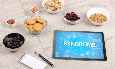 SYNDROME yazıtlı sağlıklı Tablet Pc bileşimi, bağışıklık sistemi güçlendirme kavramı