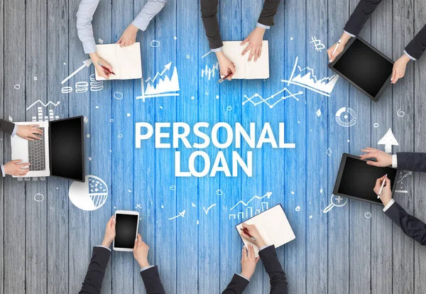 사무실에서 일하는 사람들의 Personal Loan 성공적 비즈니스 — 스톡 사진