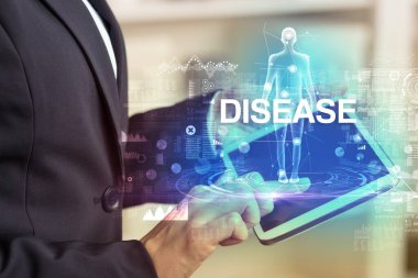 DisseASE yazıtlı elektronik tıbbi kayıt, tıbbi teknoloji konsepti