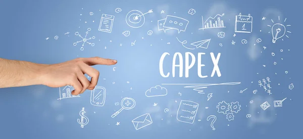 Gros Plan Sur Inscription Capex Concept Solution Affaires Moderne — Photo