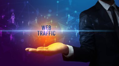 WeB TRAFFIC yazıtları, sosyal ağ konsepti