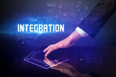 InTEGRATION yazıtlı dijital tabloya dokunmak, yeni çağ güvenlik kavramı