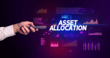 ASSET ALLOCATION yazıtları ve siber iş konseptiyle el ele tutuşmak