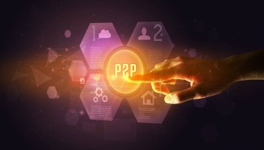 El dokunuşu P2P yazması, yeni teknoloji kavramı