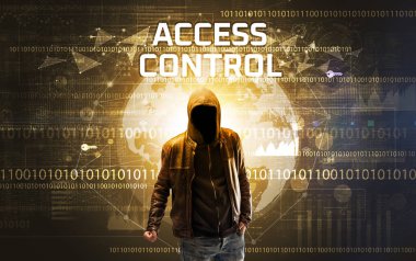 ACCESS CONTROL yazıtları, Bilgisayar güvenliği kavramı ile çalışan yüzsüz hacker