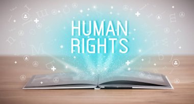 İnsan Hakları Yazı, Sosyal Medya Konsepti ile Açık Kitap