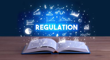 Açık bir kitaptan çıkan yönetmelik yazıt, iş kavramı