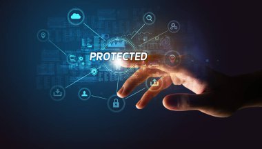 Elle dokunmak PROTECTED yazıtları, Siber Güvenlik kavramı