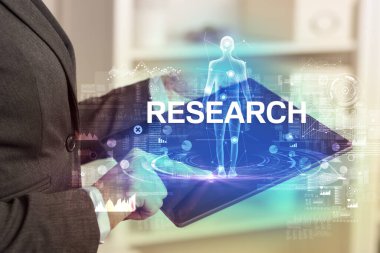 REARCH yazıtlı elektronik tıbbi kayıt, tıbbi teknoloji konsepti