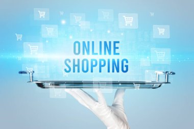Garson Online Alışveriş Yazıtı, online alışveriş konsepti