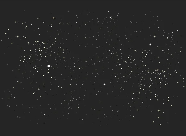 Sky Stars Deep Space Stellar Sky Cosmos Starry Heaven Vector — Stock Vector