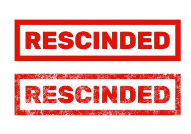 Eski püskü pul, feshetme veya iptal etme kırmızı işaret, vektör.