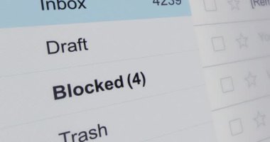 Gelen engellenmiş e- posta sayacı, e- posta sayısı artan çöp dizini, çevrimiçi dolandırıcılık, şifreleme ve kötü amaçlı yazılım postası, yakın görünüm arayüzü, görüntüler