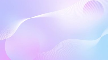 4k açık mavi lavanta rengi koyu renkli dalgalı arka plan. Parlak çizgiler animasyon. Çemberin topları. Işıl ışıl bir değişim. Yumuşak, modern duvar kâğıdı. Kusursuz döngü 3d dalgalı soyut arkaplan