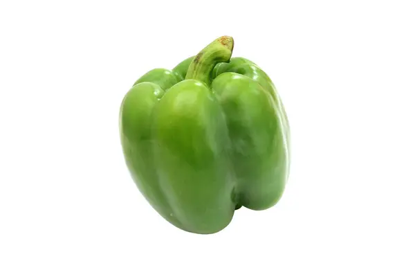 Green Bell Pepper Staple Food Ingredient White Background Royalty Free Stock Photos