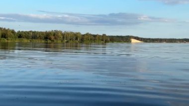 Baltık sahili yaz dalgaları Palanga Klaipeda Litvanya