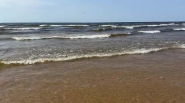 Baltık Denizi Sahili Yaz Dalgaları 