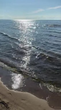 Baltık Denizi Sahili Yaz Dalgaları 