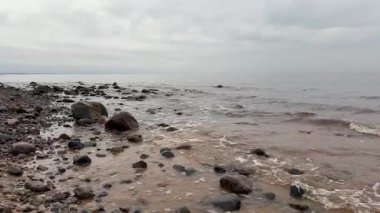 Baltık deniz plajı yaz dalgaları jurmala latvia
