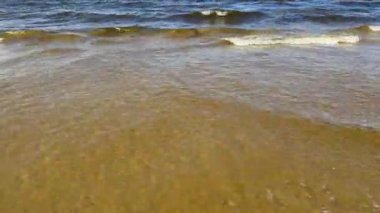 Baltık sahili yaz dalgaları Palanga Klaipeda Litvanya