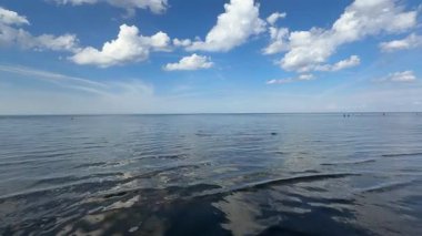 Baltık sahili yaz dalgaları Palanga Klaipeda Litvanya