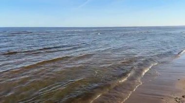 Baltık sahili yaz dalgaları Palanga Klaipeda Litvanya