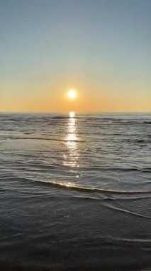 Baltık sahili yaz dalgaları Palanga Klaipeda Litvanya