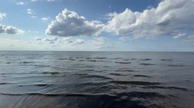 Baltık sahili yaz dalgaları Palanga Klaipeda Litvanya