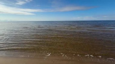 Baltık sahili yaz dalgaları Palanga Klaipeda Litvanya