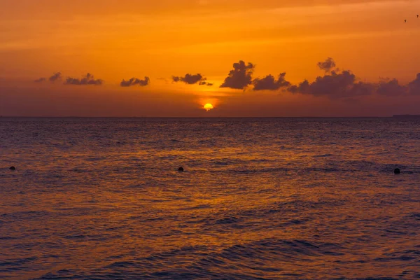 Sea Beach Sky Sunset Sunrise Clouds Sunset Sea Sunset Tropical — Stock Photo, Image