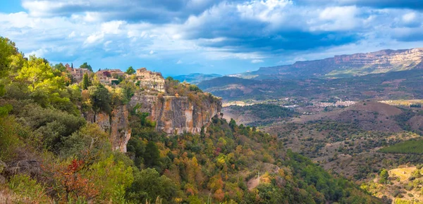 Katalonien Siurana Panoramablick Auf Die Landschaft — Stockfoto