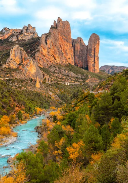 Mallos Riglos Aragon Provinz Huesca Spanien — Stockfoto