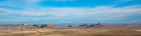 Panorama Bardenas Desert Landscape Spain — Stock Photo, Image