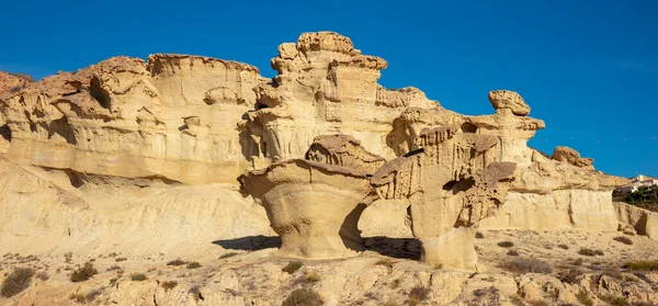 Bolnuevo Sandstone Rock Erosions Murcia Province Spain —  Fotos de Stock