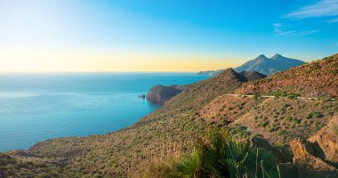 Doğal park, sahil ve Akdeniz Cabo de gata, Endülüs İspanya