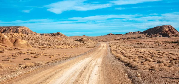 Road Desert Bardenas Spain — Stok fotoğraf