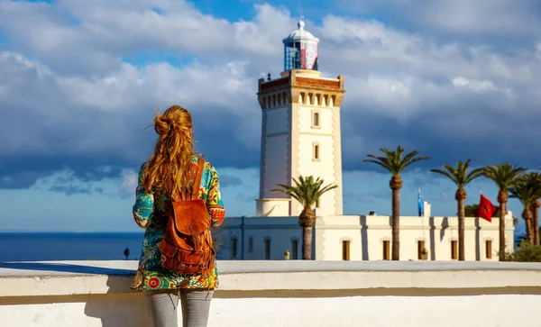 Tourism Morocco Lighthouse Cap Spartel Tanger — Stock Photo, Image