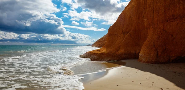 Coast Sea Mediterranean Beach Cliff Campoamor Alicante Province Spain — ストック写真