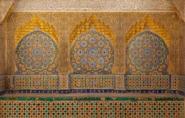 Wall arabic style mosaic in Tanger- Morocco