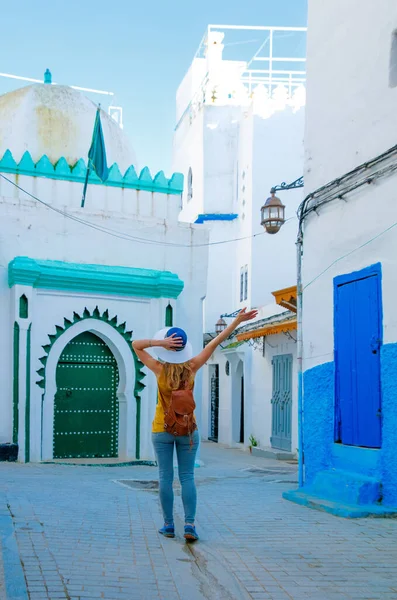 Tourism Tanger City Woman Tourist Morocco — Foto de Stock